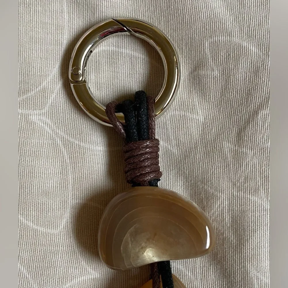 NEW Eco-Friendly Key Chain Handmade South American Artisans Unisex Neutral Gift